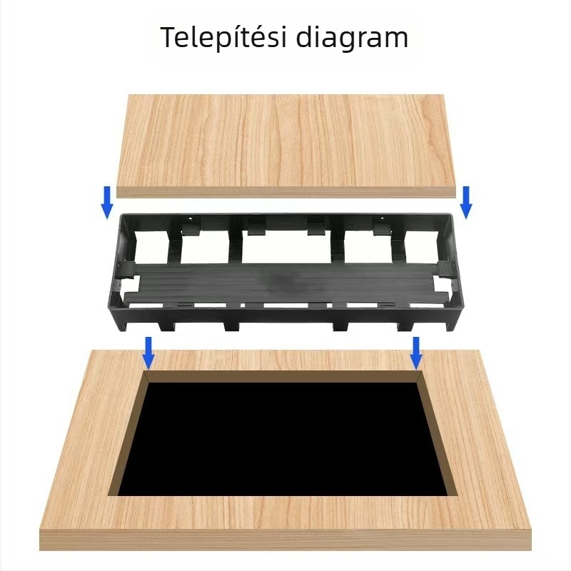 Rendszer szekrény tápellátás tároló doboza, masszív és tartós, vastag ABS anyagból, alkalmas bútoros szekrényekhez és LED-szalag vezérlőhöz