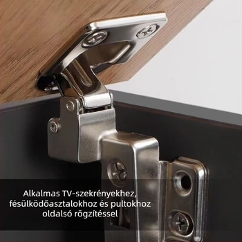 Hátsó oldali pánt felnyíló ajtóhoz TV-szekrényhez, háromdimenziós állítható