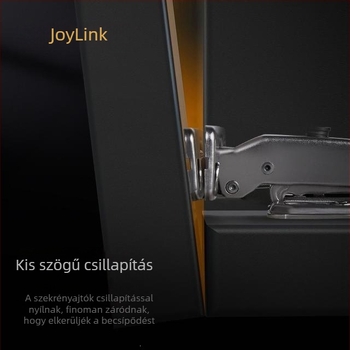 Joylink Baloldali Szomszéd Alpha 35 mm Vastag AjtóPanel, Kivehető, Zéró-Szögű Pánt, Titánium Gunmetal Színű Hidegen Hengerelt Acél