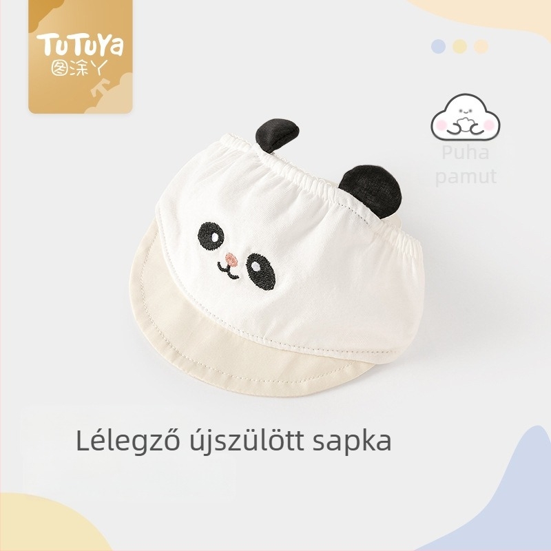 Nyári könnyű babaszapka 0–3 hónapos, légáteresztő, fontanel védelme