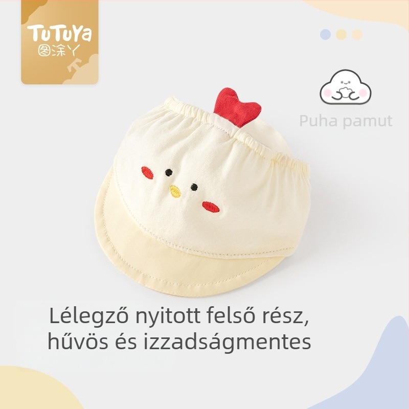 Nyári könnyű babaszapka 0–3 hónapos, légáteresztő, fontanel védelme