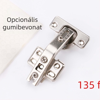 135°-os különleges formájú zsanér szekrényajtókhoz, 90° nyitás, dupla nyitás, rejtett ajtók