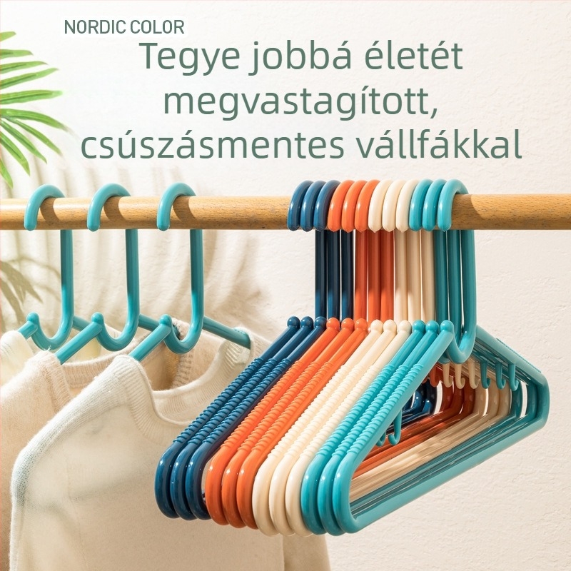 50 cm-es nagy műanyag ruhaszárító vállfa – extra vastag, szilárd kivitel kabátokhoz és ruhákhoz
