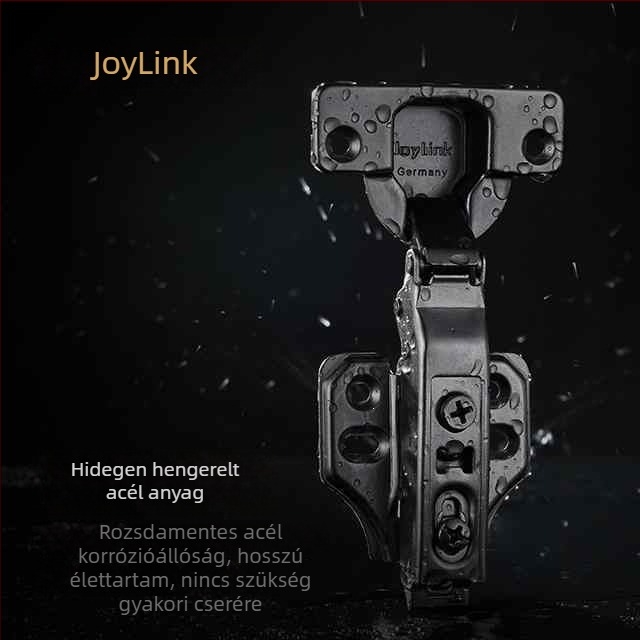 JoyLink Bal oldali Szomszéd Alpha, 35 mm vastag ajtópánt, gyors szerelés, levehető, 0 fokos szögű szekrényajtó