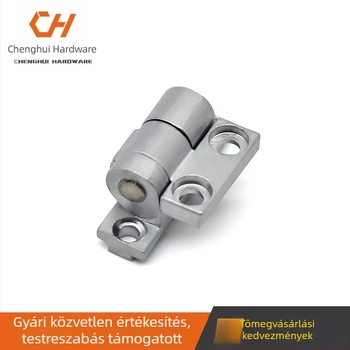 XK504 90 fokos csillapított csukló, mini csukló, cinkötvözet, matt ezüst felület