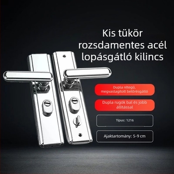 Rablás elleni ajtózár készlet univerzális kilinccsel belső vasajtókhoz