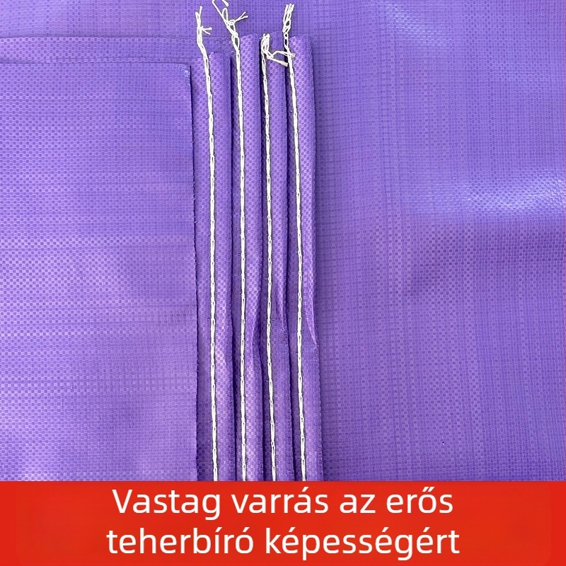 Lila vastagított műanyag szövött zsák kígyóbőr mintázatú zseb-stílussal, masszív és tartós költöztetéshez és csomagoláshoz