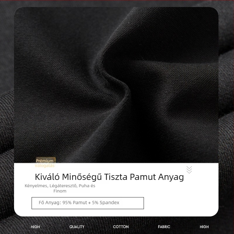 Férfi pamut casual nadrágok tavasz-őszre, lazán szabott joggerok, sportos nadrág, kényelmes