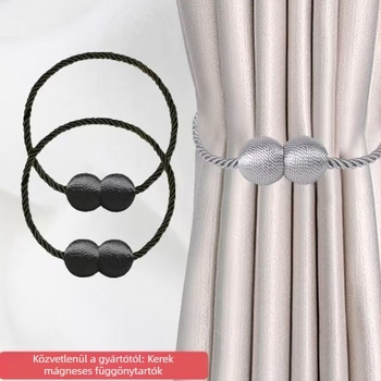 Golyós mágneses függönyzár pánttal — lyukmentes szerelés, letisztult modern dizájn