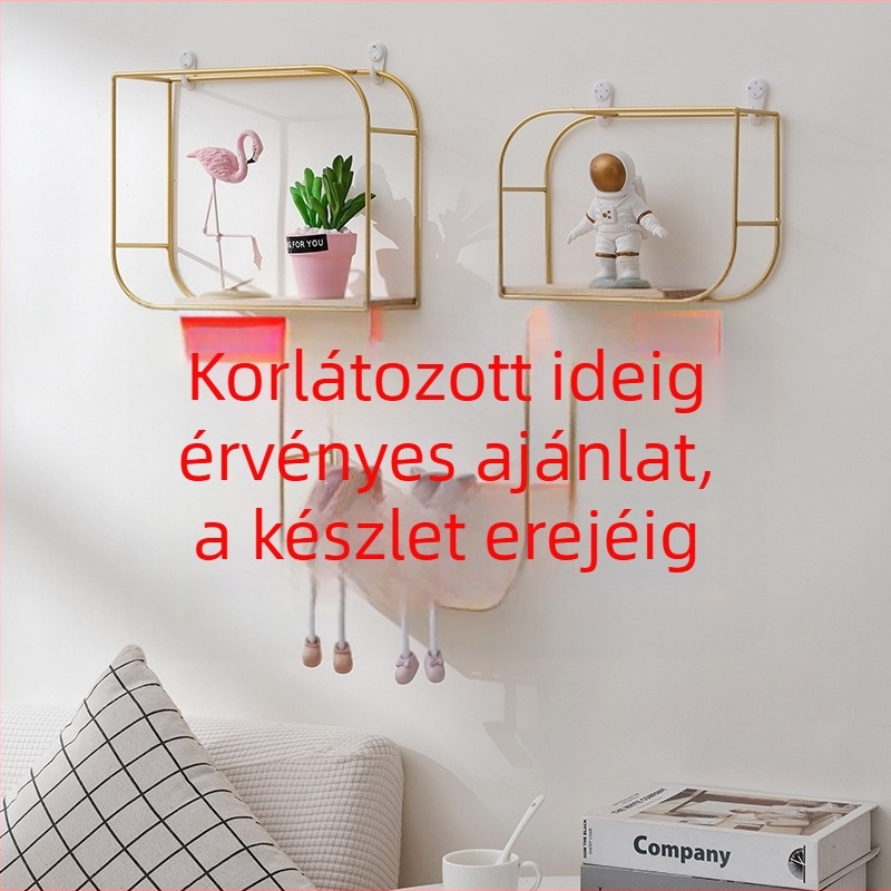 Európai stílusú fali polc a nappaliba, fúrás nélkül, falra szerelhető dekoráció hálószobába