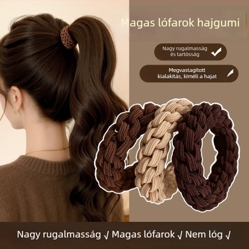Vastag, tartós, nagy rugalmasságú hajgumi nőknek, 2026-os modell, alkalmas magas copfhoz, hajpánthoz és kiegészítőhöz