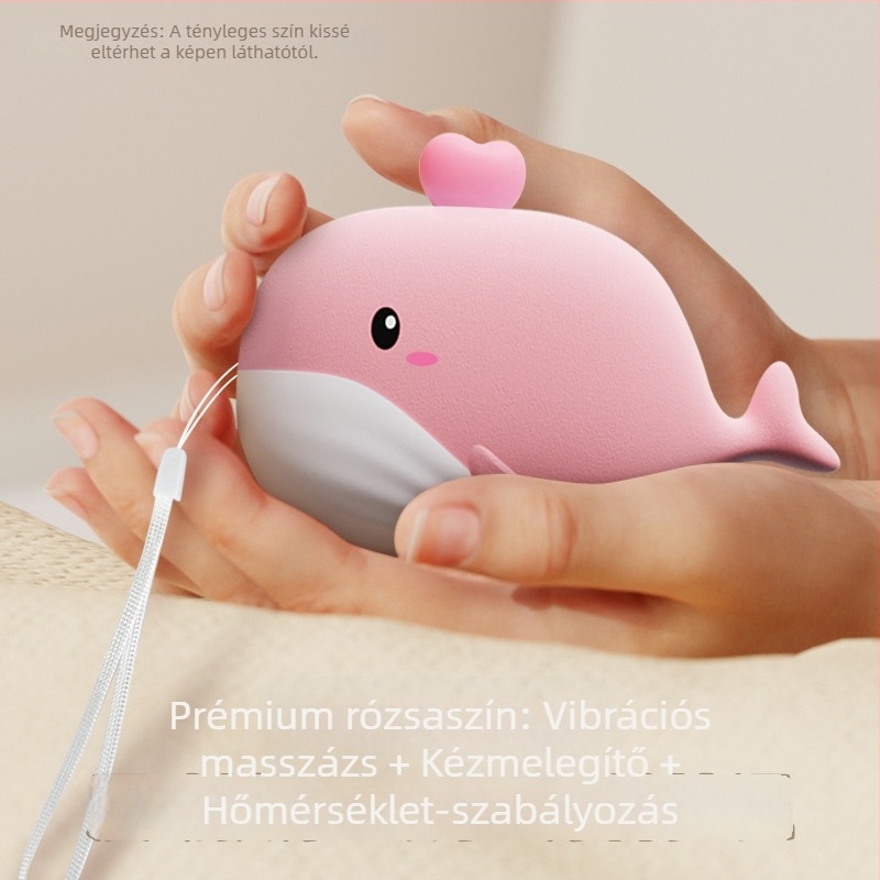 Új 2 az 1-ben USB újratölthető kézmelegítő, kültéri hordozható masszázzsal és fűtéssel