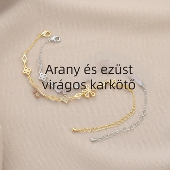 Elegáns rózsaszín cseresznyefa virágos karkötő, finom és friss stílus, női ékszer.