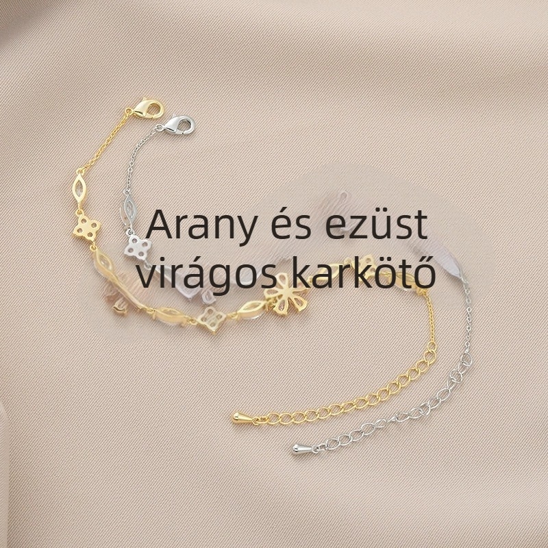 Elegáns rózsaszín cseresznyefa virágos karkötő, finom és friss stílus, női ékszer.
