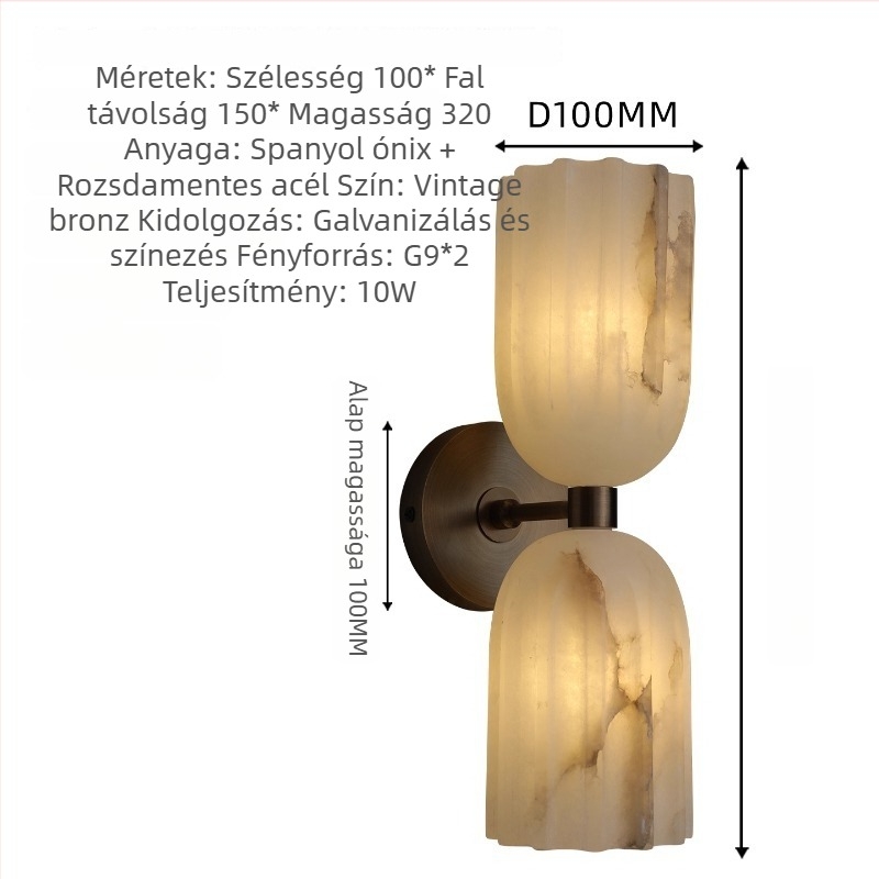 Spanyol márvány falikar – középkori stílus, modern minimalist design hálószoba, nappali, folyosó, dolgozószoba vagy erkély számára.