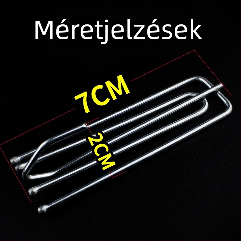 Vas függönykampó, négy karmos, modern minimalist stílus, testreszabható, magáncímkére alkalmas