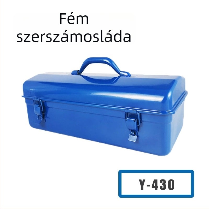 Fém szerszádtároló, hordozható többfunkciós szerszámos tároló autóhoz és otthonhoz, nagy/közepes/kis méretben