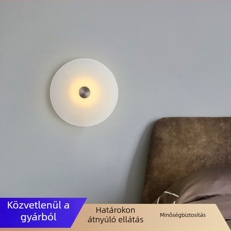 LED fali lámpa hálószobába – prémium világítás, fali lámpa húzógyűrűvel, kreatív függő lámpa a hálószobának, modern minimalista stílus
