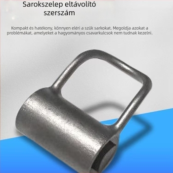 Új kompakt szögletes csaptele kulcs keskeny helyiségekhez – mosdócsaptele szétszerelésére és összeszerelésére – univerzális kézi eszköz, 4–6 pont