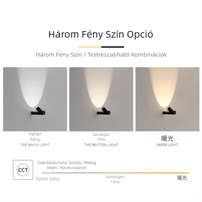 Modern minimalist lépcsőházi falikar, LED-es lépcsőfény és falidekor