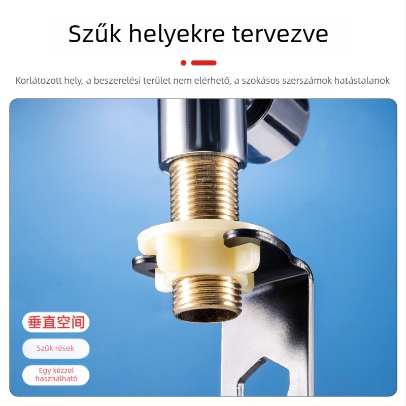 Új, 16‑az‑1 vastagított mosogató- és mosdókulcs, fürdőszobai szétszereléshez és összeszereléshez
