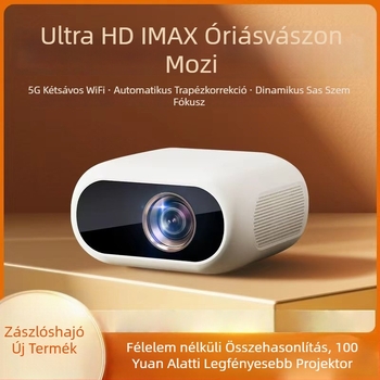 1080p hordozható otthoni projektor 5G képernyő-tükrözéssel