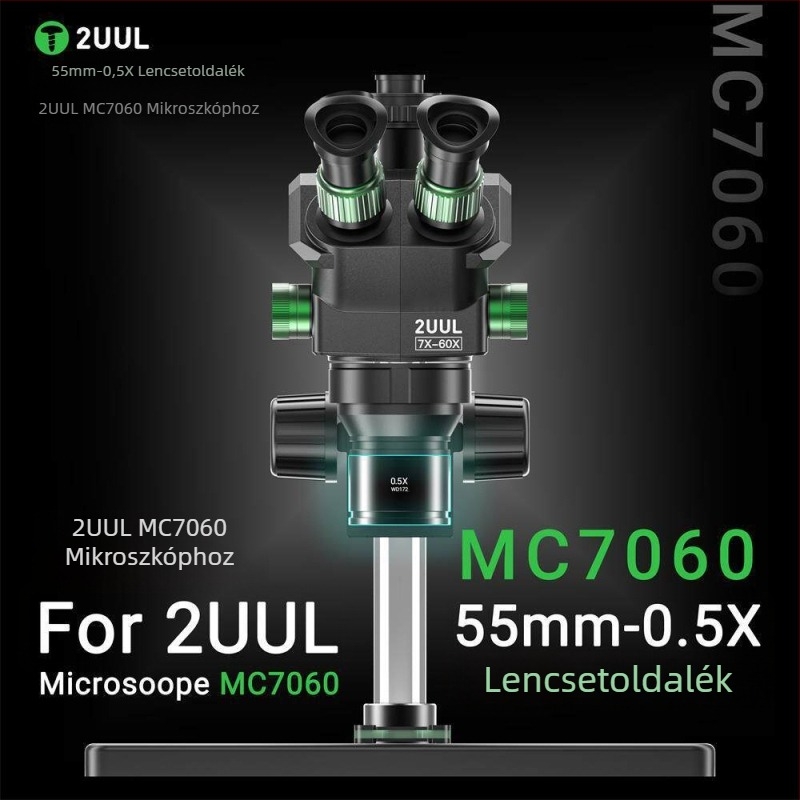 2UUL MS05 0,5x 55 mm kiterjesztő objektív mikroszkópokhoz a 2UUL MC7060-hoz