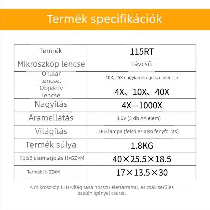 1000x binokuláris mikroszkóp biológiai kísérletekhez, zoom mikroszkóp általános és középiskolások számára