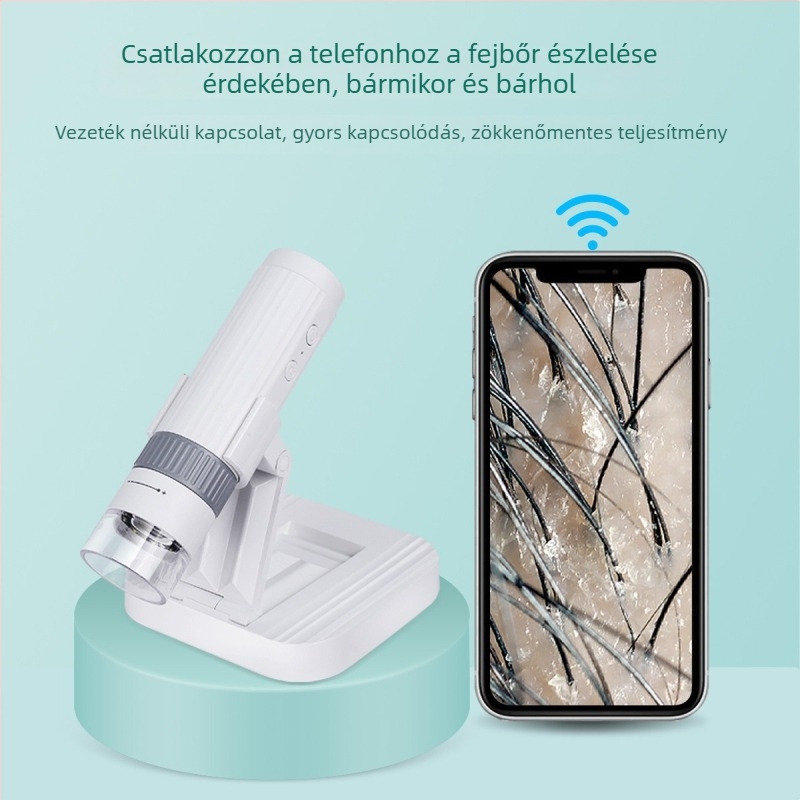 Vezeték nélküli Wi-Fi digitális mikroszkóp, 1000x nagyítás, kompakt javítási és vizsgálati eszköz