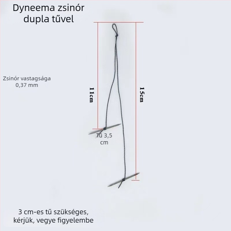 Teknős horgászhorog-készlet kettős heggyel és csúszásmentes kialakítással