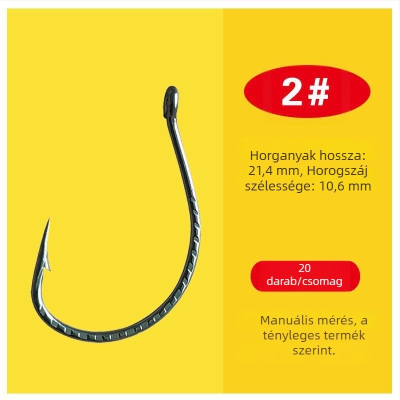 Kirin megerősített No. 8003 horog műcsalikhoz — egyszeres horog a wacky righez puha műanyag féreggel