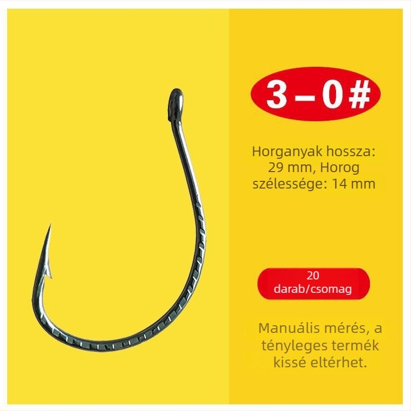 Kirin megerősített No. 8003 horog műcsalikhoz — egyszeres horog a wacky righez puha műanyag féreggel