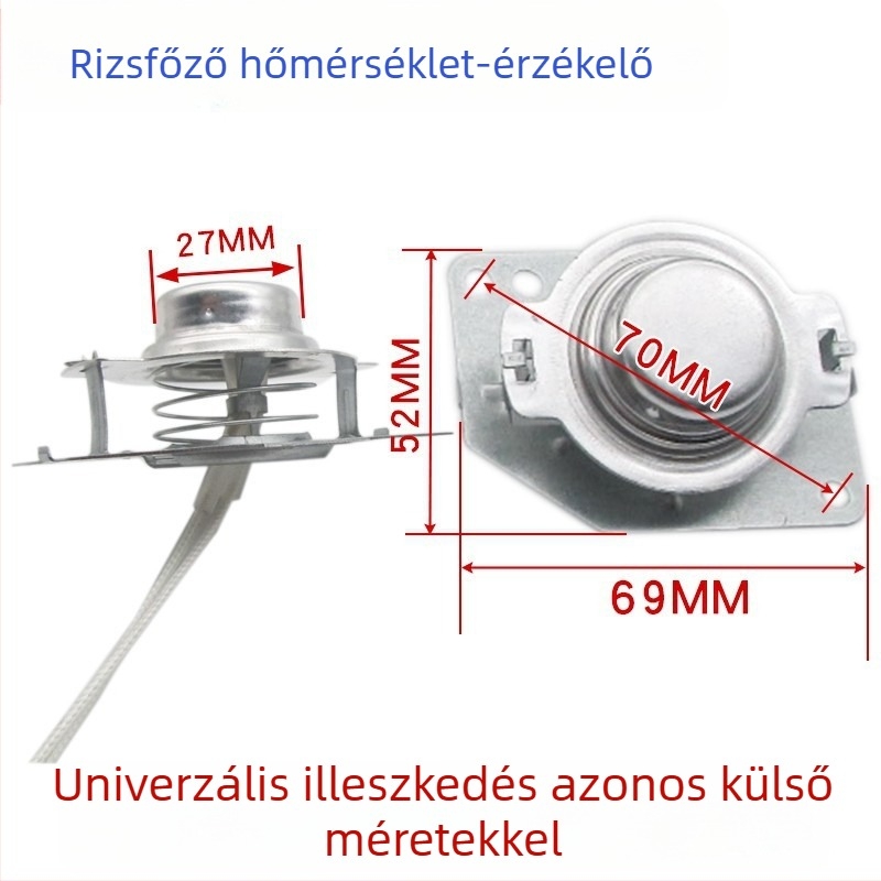 Rizsfőző hőmérséklet-szenzor és nyomásfőző termosztát, vezetékes mágneses maggal, 2-vezetékes hőmérséklet-limitáló, elektromos főző kiegészítő, 50 kΩ