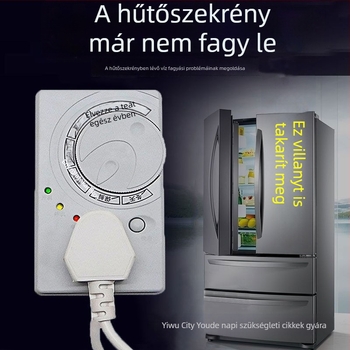 Német minőségű hűtőszekrény termosztát univerzális kompatibilitással, időzítővel és energiatakarékos funkcióval