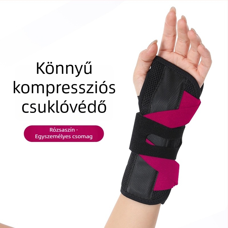 Légáteresztő csuklópánt acéllemez a csukló ízületének stabilizálásához, támogatja a ficamokat és a szalagsérüléseket, ínhüvely-sín, testre szabható.