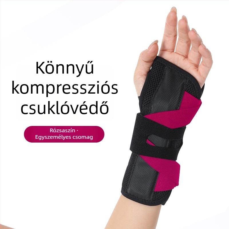 Légáteresztő csuklópánt acéllemez a csukló ízületének stabilizálásához, támogatja a ficamokat és a szalagsérüléseket, ínhüvely-sín, testre szabható.