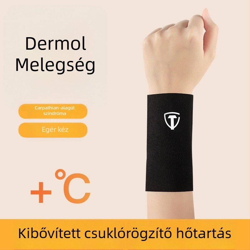 Derong termikus csuklóvédő, őszi–téli, uniszex, védelem az ínhüvely és az ízületek számára, szülés utáni felépülés