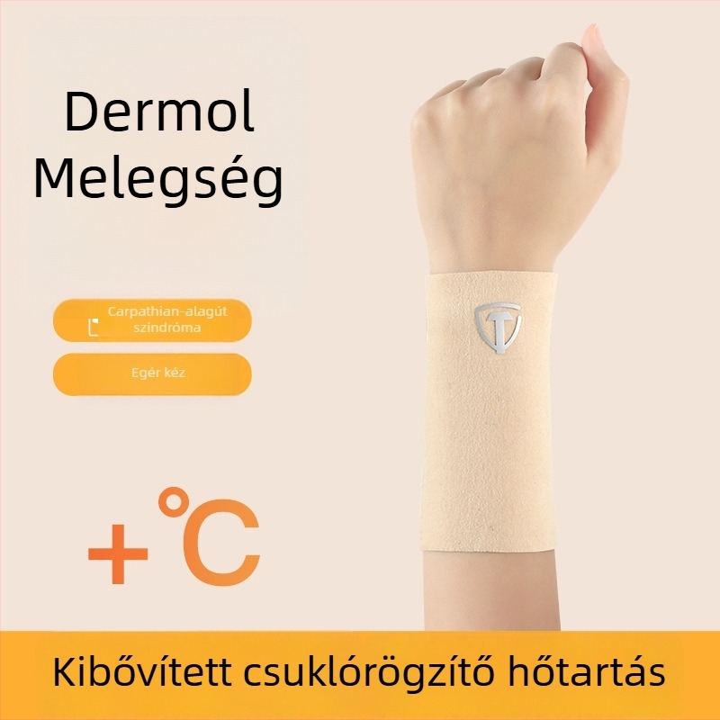Derong termikus csuklóvédő, őszi–téli, uniszex, védelem az ínhüvely és az ízületek számára, szülés utáni felépülés