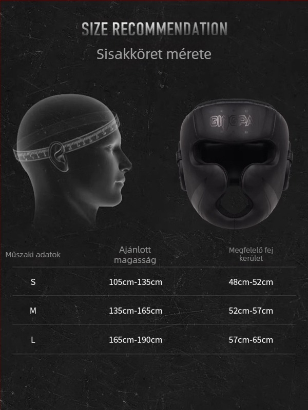 Professzionális boksz fejvédő arcvédővel, orr- és állvédővel Muay Thai edzéshez, PU anyagból