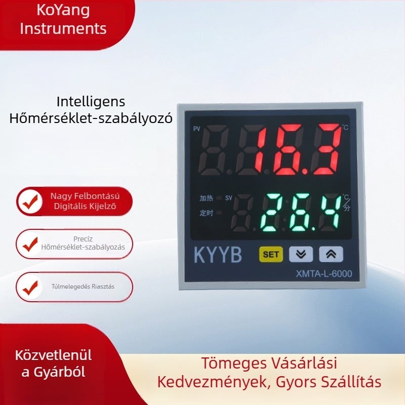 XMTA-6411DT E300 intelligens digitális hőmérséklet-szabályozó, pontos PID és önhangoló szabályozás