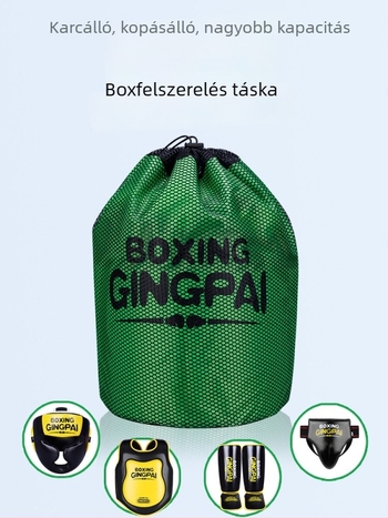 Nagy kapacitású küzdősport felszerelés táska, vízálló, boksz, sanda és taekwondo számára, védőfelszerelés tároló