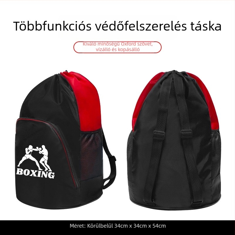 Többcélú harcművészeti felszerelés táska húzózsinórral, nagy kapacitású