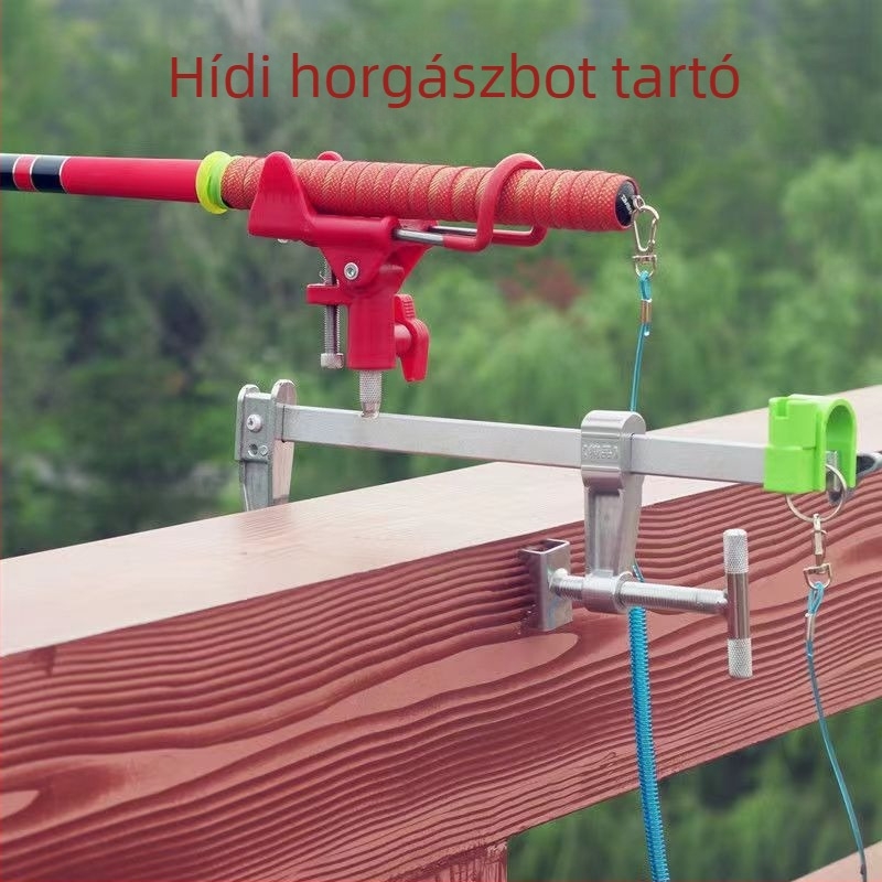 Xinfeng Heng Többcélú horgászbot tartó csipesz típusú rögzítéssel, hídhoz és tutajhoz