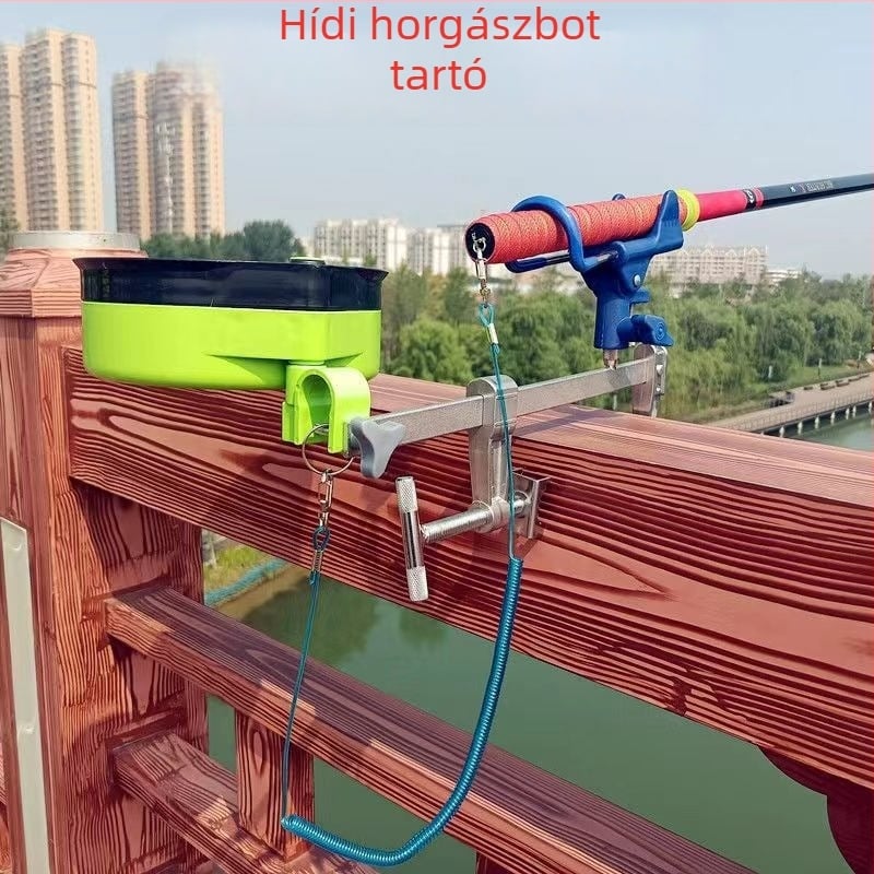 Xinfeng Heng Többcélú horgászbot tartó csipesz típusú rögzítéssel, hídhoz és tutajhoz