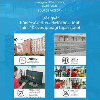 G12 csőhöz rögzíthető hőmérséklet-szenzor, NTC 10K-3435 termosztor falra szerelt kazánhoz