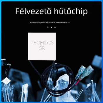 TEC1-12705 termoelektrikus hűtőlemez, 40×40 mm, záró rugós terminállal, 6.3/4.8 V