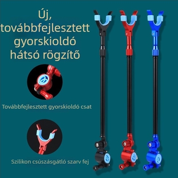 Összecsukható gyorsoldó tartó horgászbotok és kiegészítők akasztásához — csúszásmentes fémből készült tartó botokhoz és antennákhoz