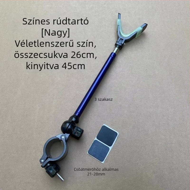 Összecsukható gyorsoldó tartó horgászbotok és kiegészítők akasztásához — csúszásmentes fémből készült tartó botokhoz és antennákhoz