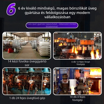 Magas boroszilikát üveg zárható tárolóedény otthoni konyhára – nedvességálló nassolnivalók, tea és gabonafélék számára, 800-1000 ml kapacitás, mikrohullámú sütőben használható