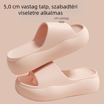 Női EVA 5 cm vastag talpú szandál, kültéri viselésre, csúszásmentes